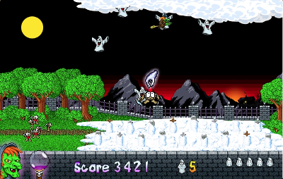 Printscreen of Hexentanz: Player's hand holding a gnome