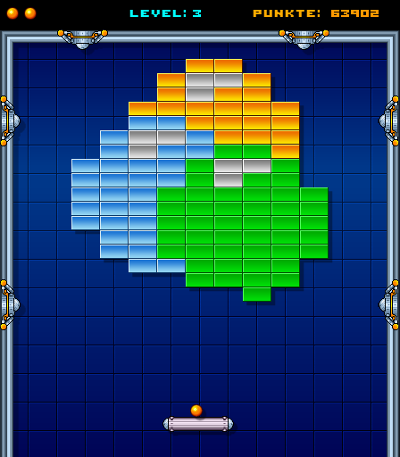 3. level structure of the game Breakanoid