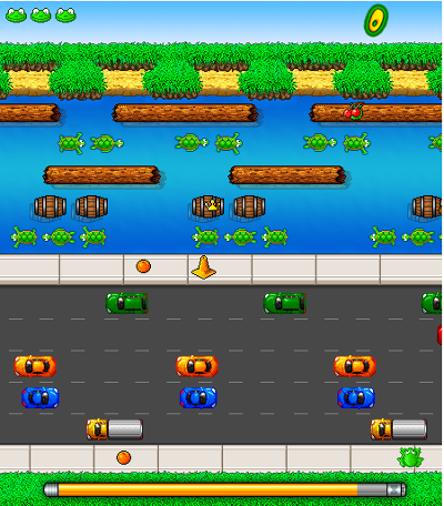  Level structure of the game Froggit