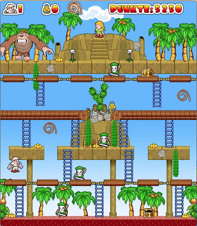 2. level structure from the game Monkey Kong